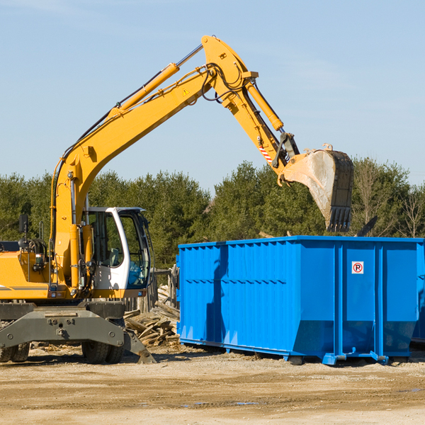 are there any restrictions on where a residential dumpster can be placed in Grand Canyon Village Arizona